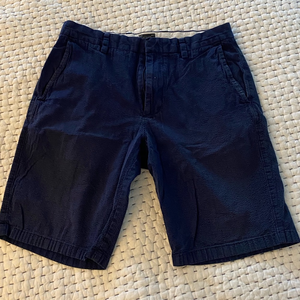 J. Crew Blue seersucker shorts